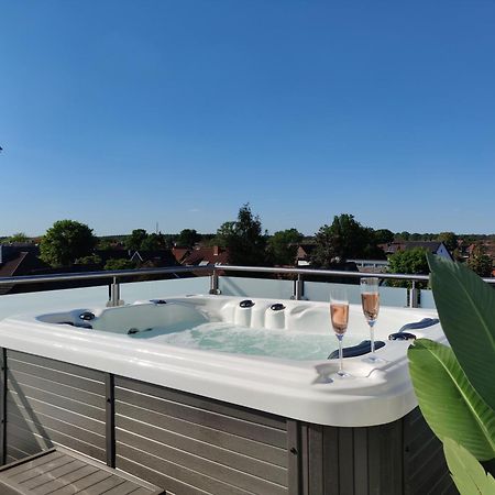 Penthouse Mit Whirlpool Im Herzen Von Niedersachsen Burgwedel  Buitenkant foto