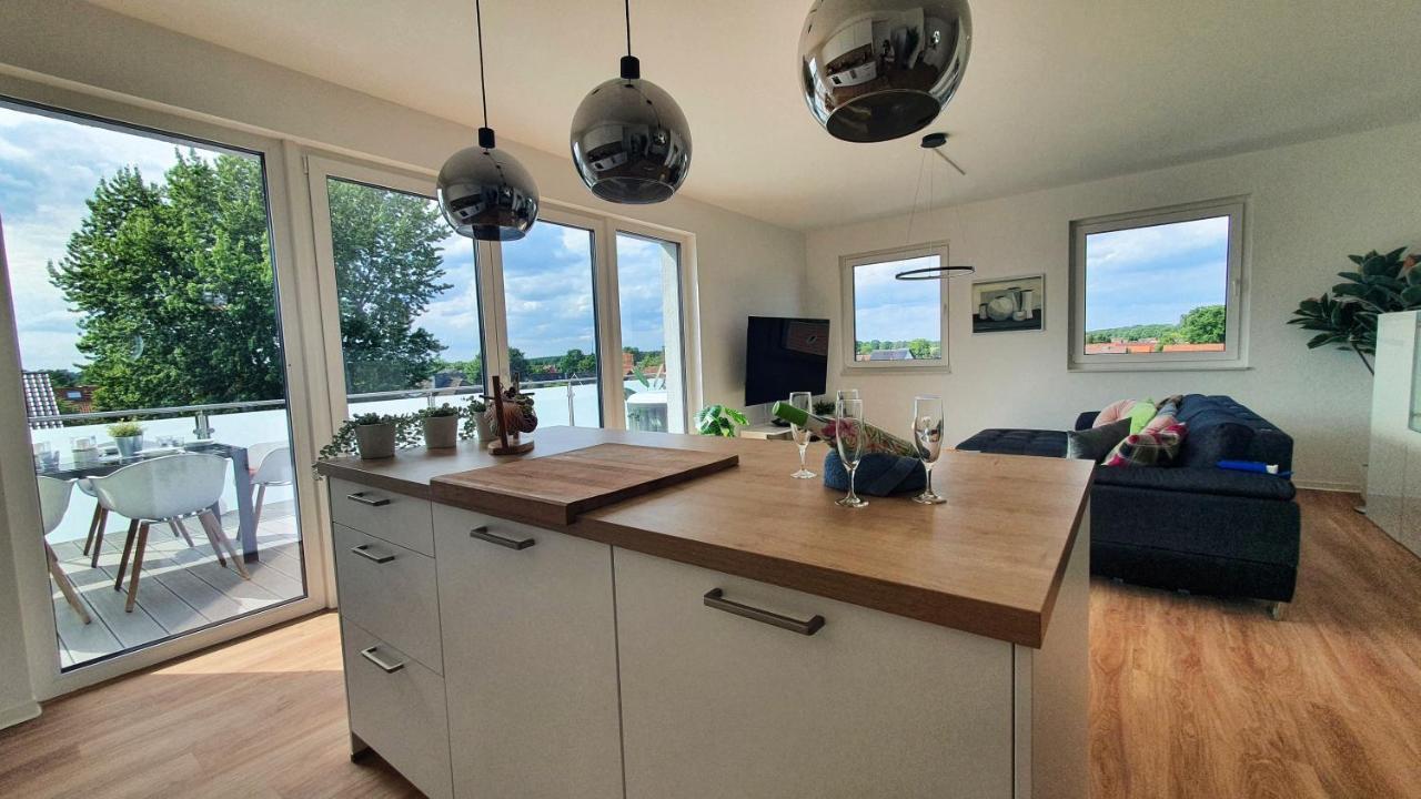 Penthouse Mit Whirlpool Im Herzen Von Niedersachsen Burgwedel  Buitenkant foto