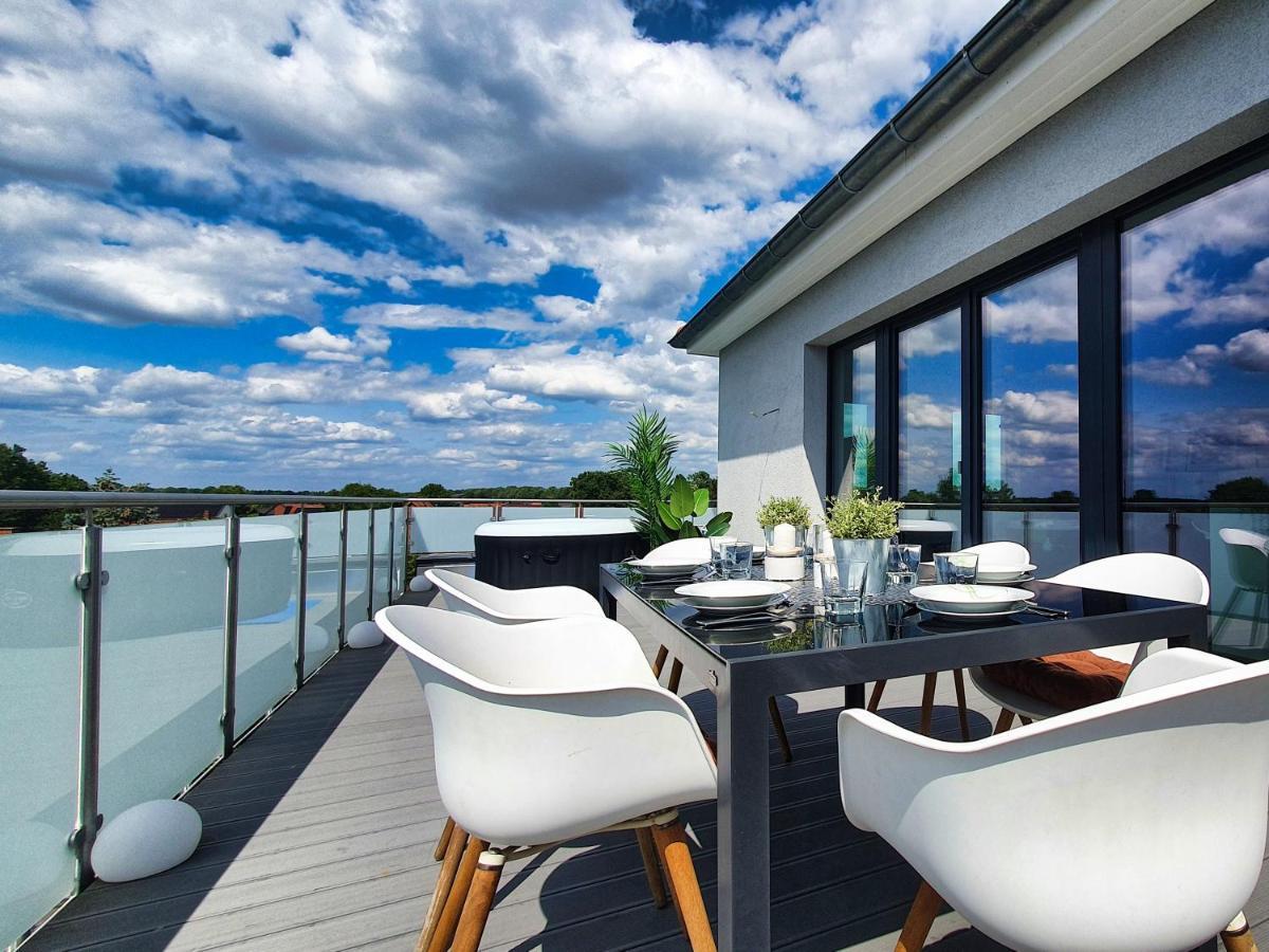 Penthouse Mit Whirlpool Im Herzen Von Niedersachsen Burgwedel  Buitenkant foto